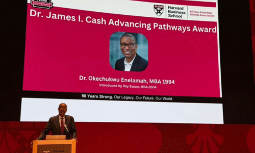 Dr. Okey Enelamah Receives 2026 Dr. James I. Cash Advancing Pathways Award